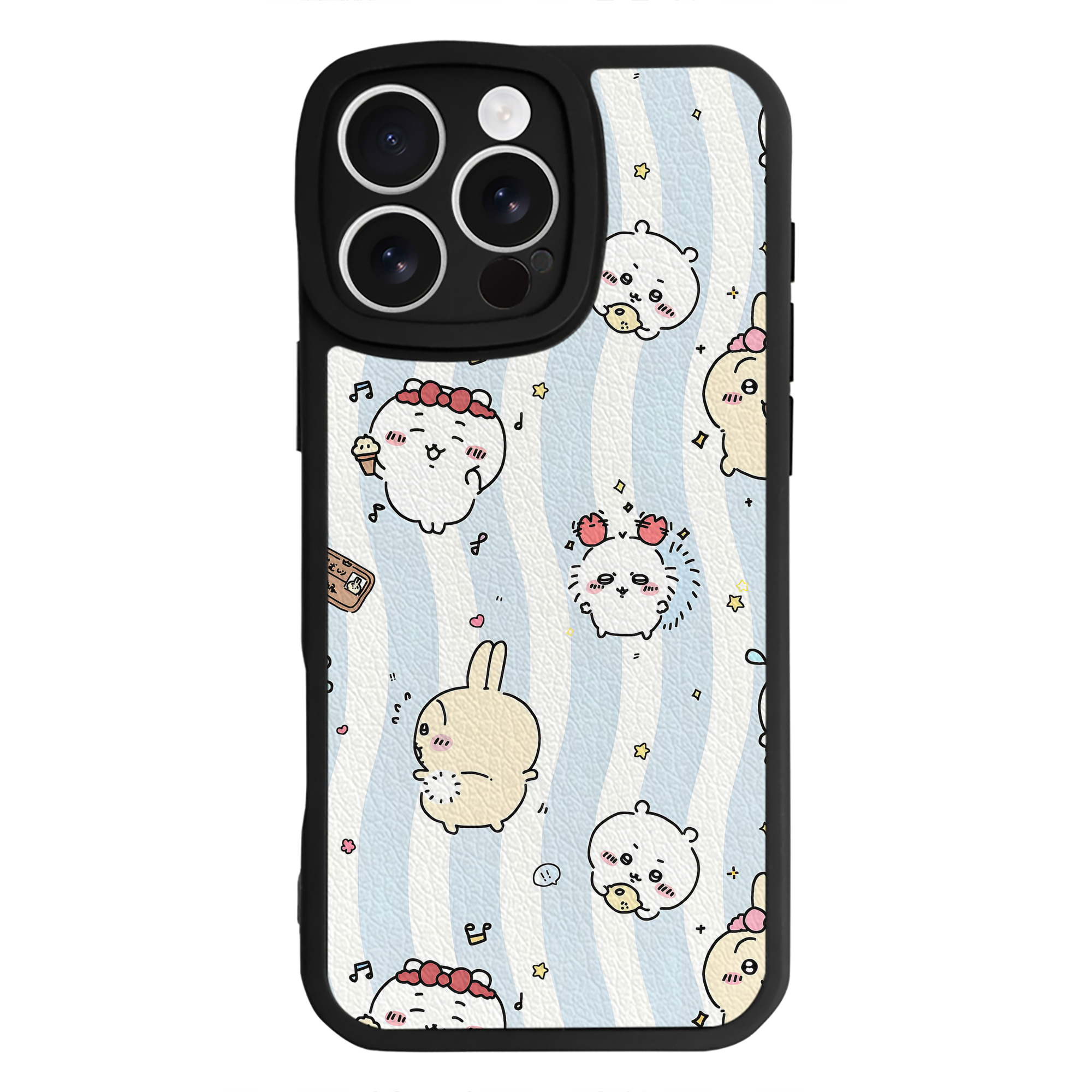 （画像用） ちいかわ Chii-kawa 【iPhone 16シリーズ対応】シリコンスマホケース（レザー調） 材質：シリコン